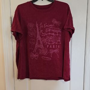 Cold Crush Burgundy Tee